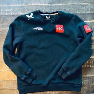 Castore Men’s Black Toyota Joe Gibbs Racing-Team Issued Crew Neck Sweatshirt